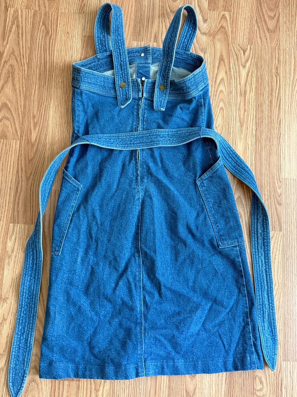 Apiece Apart Arta Marseille denim button-front tank dress size 6 / small - Picture 4 of 5